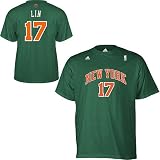 New York Knicks Jeremy Lin St Patrick's Green Netted Adidas T Shirt
