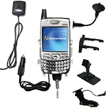 Car / Auto Multi Adapter Mount Holder GPS Navigation Kit for the PalmOne Treo 700w with built in charger - Gomadic Brand