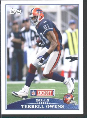 2009 Topps KickOff Football Card # 4 Terrell Owens Buffalo Bills Mint Condition - Shipped In Protective ScrewDown Display Case!