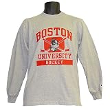 Boston University Terriers Hockey Champion Gray Longsleeve Tee