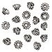 Kitchen & Housewares : Real Silver Plated Copper Basket Small Bead Caps 6mm x 3.5mm (24 Beads)