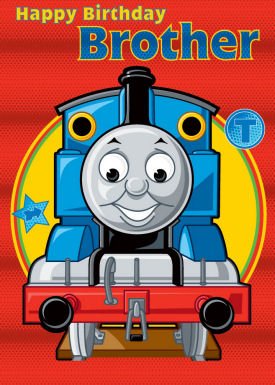 Thomas The Tank Engine Brother Birthday Card