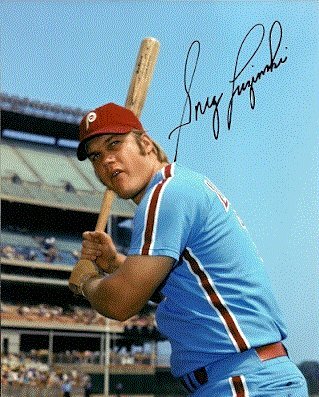 Autographed/Hand Signed Greg Luzinski 8x10 Photo Philadelphia Phillies