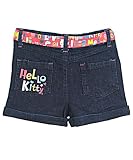 Hello Kitty Girls 2-6X Toddler Belted Denim Short