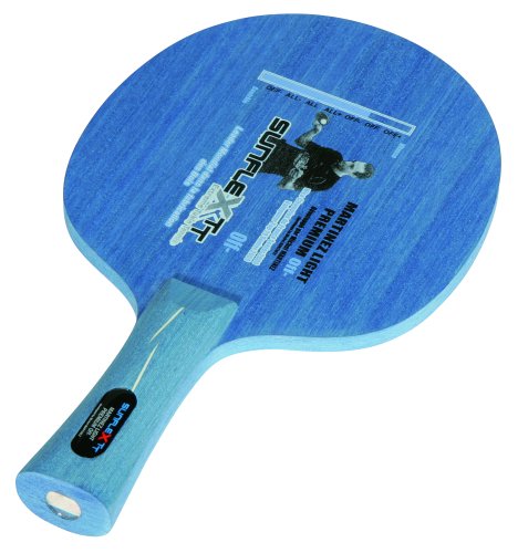 sunflex sport Tischtennis Wettkampfholz Martinez Light Premium Off- 19017C, konkaver Griff