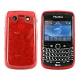 For Blackberry Bold 9700 Crystal Silicone Case Red