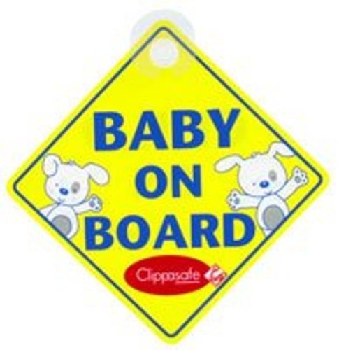 Childrens Toyshop  Toys : Clippasafe Baby and Child On Board Sign