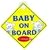 Clippasafe Baby and Child On Board Sign