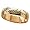 Personalized 5mm. Gold-Over-Sterling Silver Band with Name Outside- 9