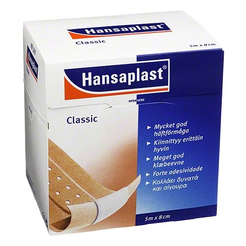 Hansaplast Classic Pflaster 5mx8cm 1 stk