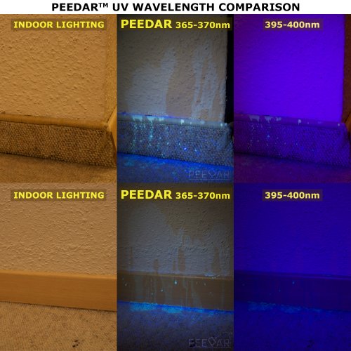 Pet Urine Detector Black Light Flashlight PeeDar Latest Precision UV