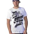 Answer Racing Punk Men's Short-Sleeve Casual Wear Shirt - White