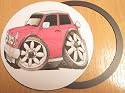 Koolart Bmw Mini Pink Magnetic Tax Disc Holder