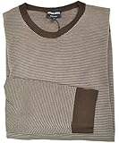 Giorgio Armani Black Label Men's Cashmere Brown Crewneck Sweater IT 56