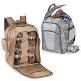 Beverage dispenser backpack w/ acrylic tumblers