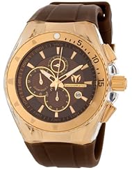 TechnoMarine Womens 111011 Cruise Original Star Chronograph Chocolate Silicone Watch