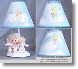 Precious Moments Girl with Sheep Nursery Lamp