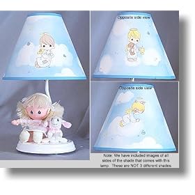 Precious Moments Girl with Sheep Nursery Lamp by Precious Moments
