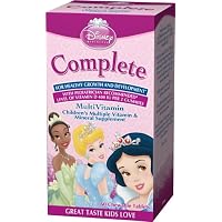 Disney Complete Multivitamin Chewable Tablets with DHA, Disney Princess, 60 Chewable Tablets (Pack of 3)