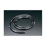 エスコ 25mmx20mスリットチュｰブ 黒 EA944BS-25BA