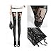 Ajetex Women's Faux PU Leather Punky Leggings