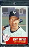 2002 Topps Heritage # 43 Scott Brosius New York Yankees Baseball Card - Mint Condition - Shipped In Protective ScrewDown Case!
