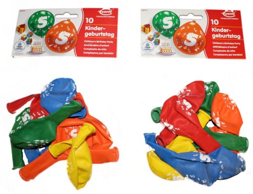 Imagen principal de Everts 48947  - 2 x 10 globos de cumpleaños 