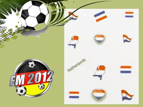 Länder/ Flaggen Nailsticker EM 2012 Niederlande