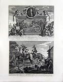 Hogarth Hudibras Explanation Worth 25 X 19 Inches