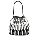 NYC by Perlina Patchwork Drawstring Tote - Black