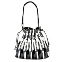 NYC by Perlina Patchwork Drawstring Tote - Black