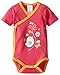 Zutano Baby-Girls Newborn Friendly Bird Screen Short Sleeve Wrap Body
