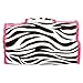 Zebra Hot Pink Makeup Cosmetic Bag Case Large