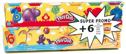 Imagen 1 de Playdoh - 6 botes + 6 regalo (Hasbro)