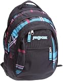 JanSport Rucksack Beamer, black/cabesa blue perry plaid, 48x31x24 cm, 32 Liter, TPZ6_7XW