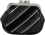 Fossil Wallets - Travel Luxe Stripe Frame Coin (Color: Black Multi)