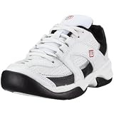 Wilson Pro Staff Advantage wrs979600045, Unisex - Kinder Sportschuhe - Tennis, weiss, (weiß/schwarz/silber rot), EU 37 2/3, (US 5.0), (UK 4.5)