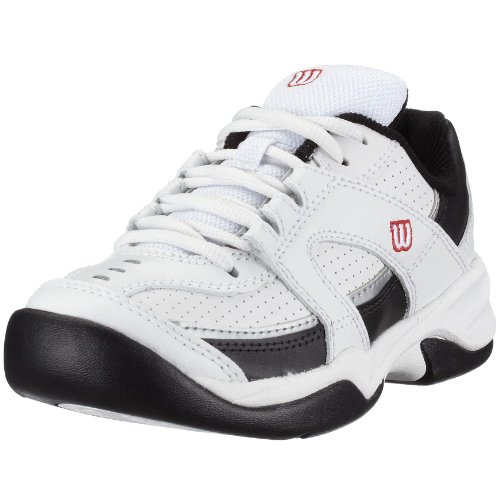 Wilson Pro Staff Advantage wrs979600045, Unisex - Kinder Sportschuhe - Tennis, weiss, (weiß/schwarz/silber rot), EU 37 2/3, (US 5.0), (UK 4.5)