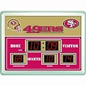 NFL Team Scoreboard Wall Clock