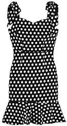 Polka Dot Print Mermaid Vintage Lace  Backless Bandage Dress/Bodycon Dress  With a Bow(s)