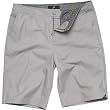 One Industries Brisbane Men's Short Casual Wear Pants w/ Free B&F Heart Sticker Bundle - Neutral Grey