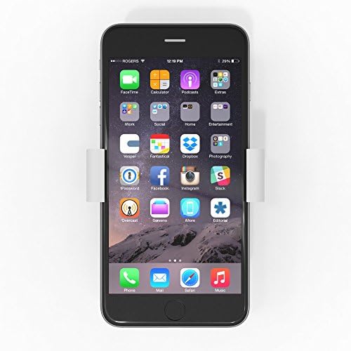 Apipema Car Mount Air Vent for iPhone 6 6 Plus 5 5S 5C, Samsung S6 Edge, and other Mobile Smartphone up to 5.5" (White)