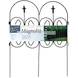 Origin Point 060323 Magnolia Classic Decorative Steel Landscape Border Fence Section