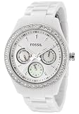 Fossil Women's ES1967 Stella Day/Date Display Quartz White Dial Watch