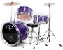 GP50 3-Piece Junior Child/Kids Drum Set with Sticks - Metallic Purple (For 3 to 8 yrs)