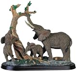 Elephant w/ Baby Collectible Wildlife Figurine Sculpture Statue Model