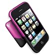 iFrogz iPhone 3G and 3GS Soft Touch Crystal Case Luxe - Pink/Black