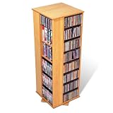Maple Four-Sided Spinning Media Tower MultiMedia Collection by Prepac Furniture - MMS-0800