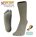 TOETOE Socks Yoga and Pilates Grey Unisize 4-11