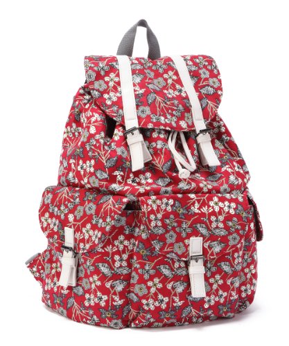 ENVOY Women's Floral Vintage Backpack (red)